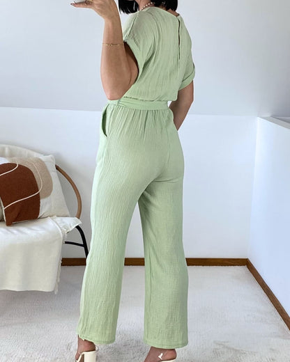 Cotton gauze jumpsuit