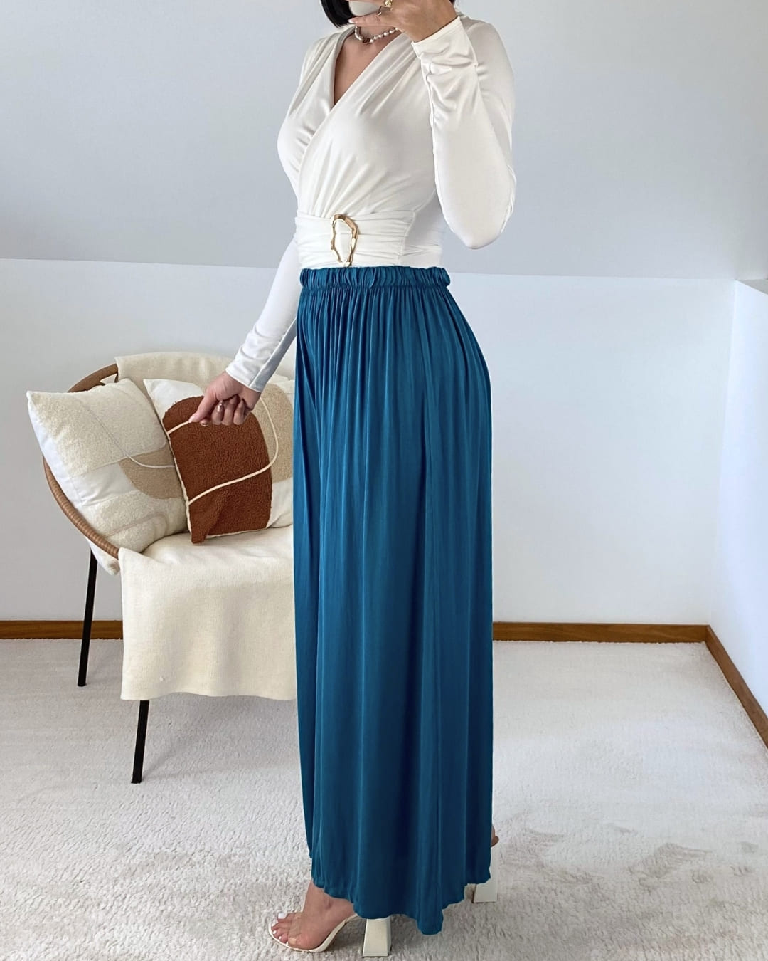 Pantalon large et fluide
