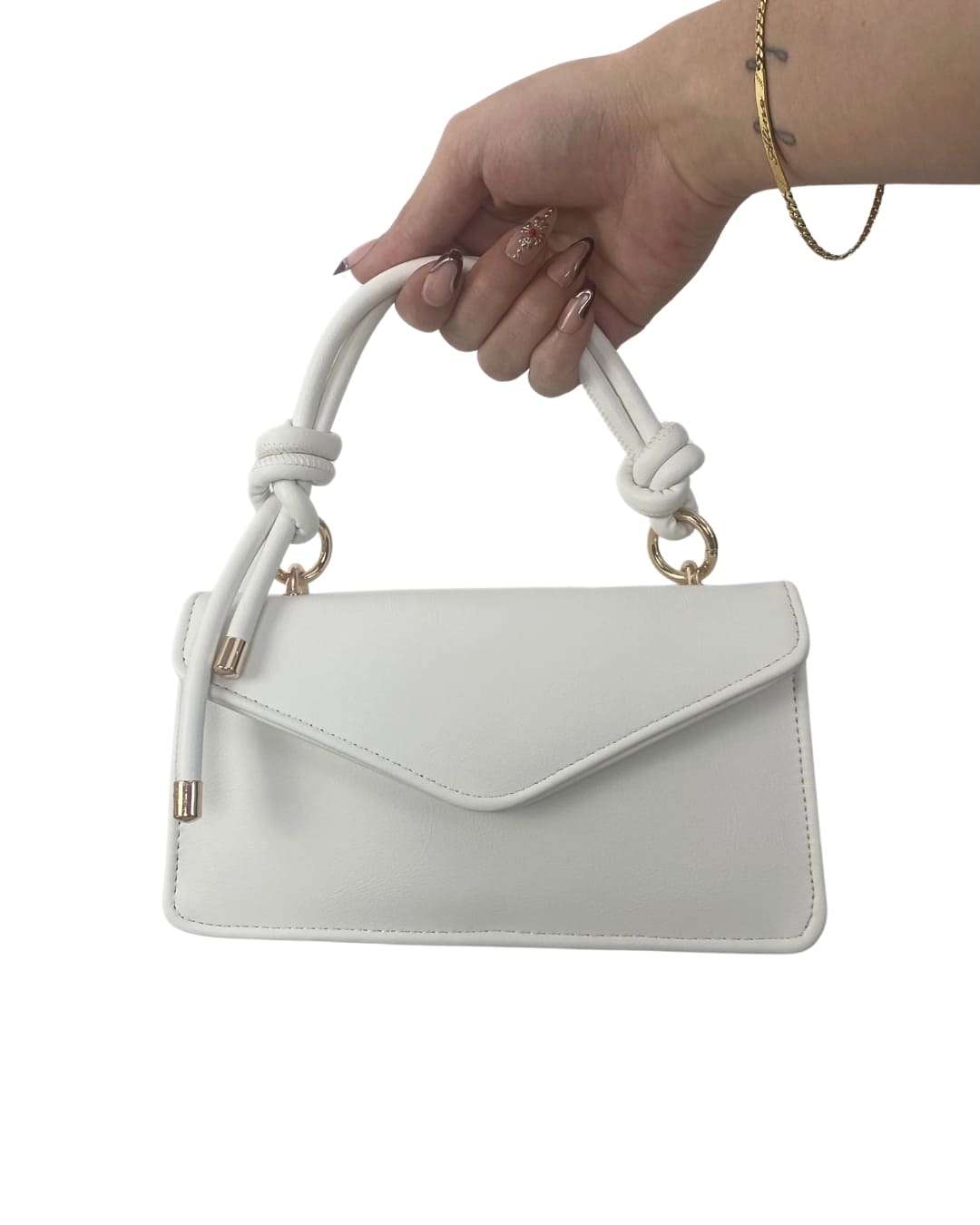 Sac à main anse cordon noué