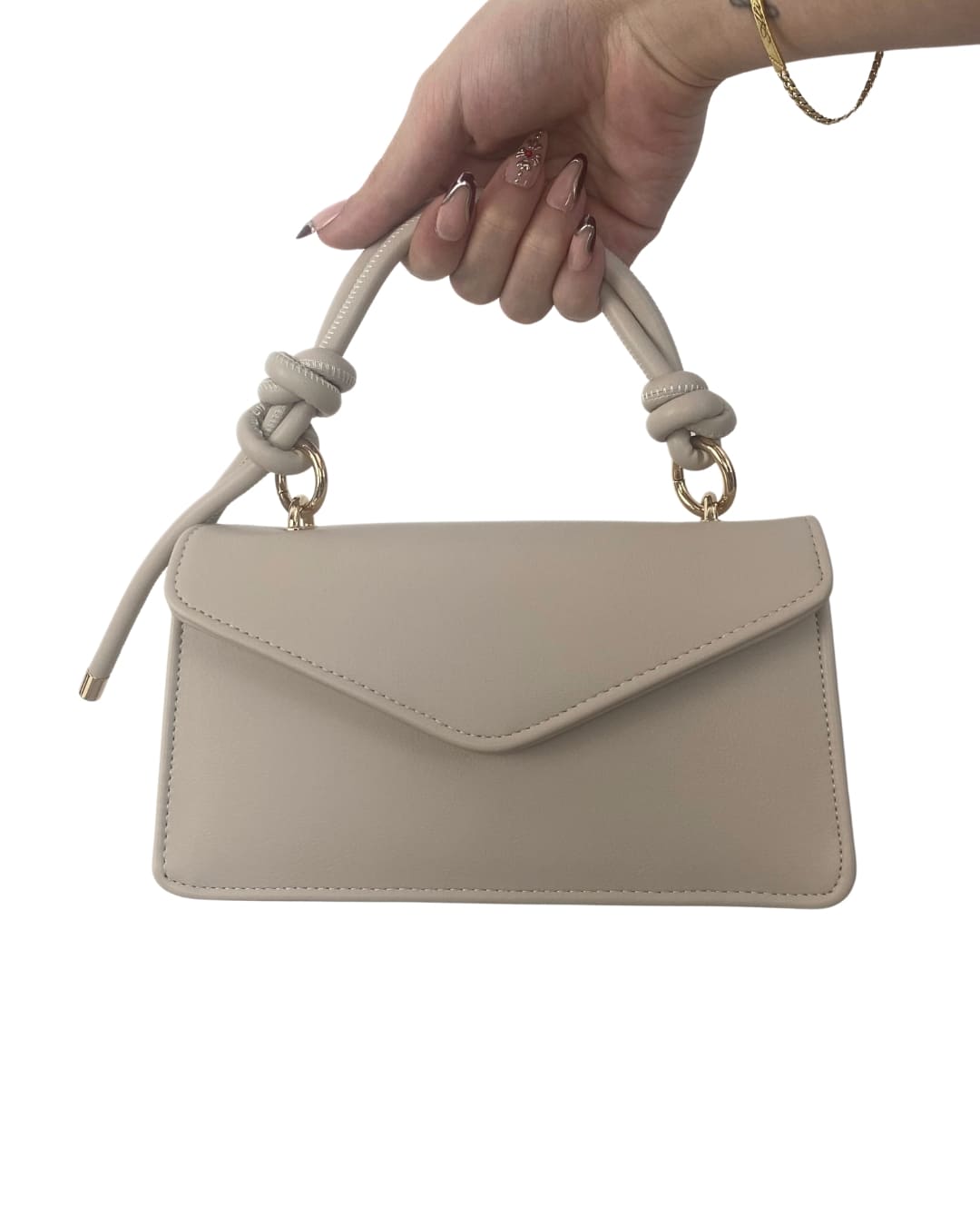 Sac à main anse cordon noué